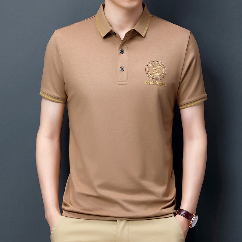 Lapel Embroidered Youth Men’s POLO Shirt (4)