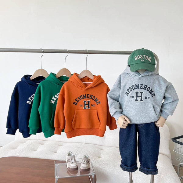 Wholesale Fashion Sports 100% Cotton Kids Hoodies