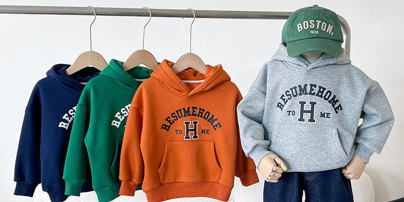 Wholesale Fashion Sports 100% Cotton Kids Hoodies