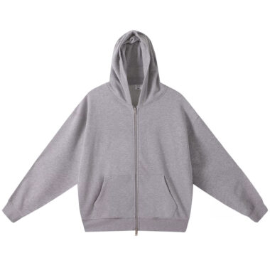 Vintage Double Zipper Zip Hoodie – Retro Autumn Hoodie