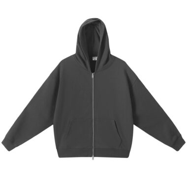 Vintage Double Zipper Zip Hoodie – Retro Autumn Hoodie