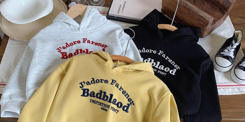 Factory Direct Embroidered Casual Kids Hoodies for Wholesale