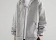 Men’s Solid Color Autumn Winter Zip Hoodie – Stylish and Comfortable