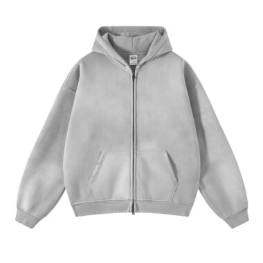 New Vintage Style Zip Hoodie – Fashionable and Comfortable