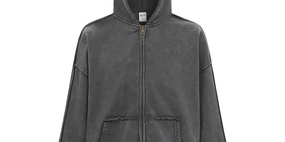 Custom High-Quality Retro Zip Hoodie, Soft and Durable Design