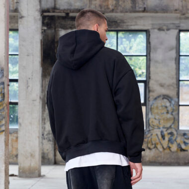 Premium Fleece Lined Men's Oversized Hoodie – Solid Color