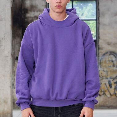Premium Fleece Lined Men's Oversized Hoodie – Solid Color