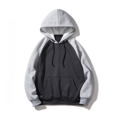 Custom Men’s Loose Fit Colorblock Pullover Hoodies