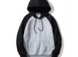 Custom Men’s Loose Fit Colorblock Pullover Hoodies