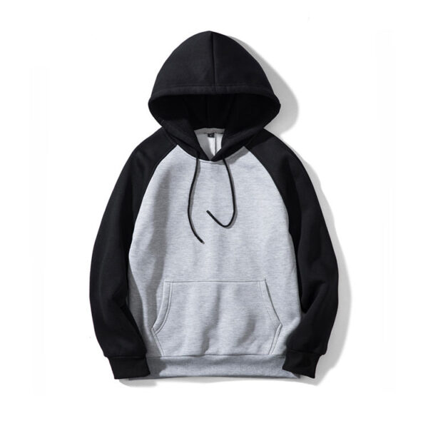 Custom Men’s Loose Fit Colorblock Pullover Hoodies