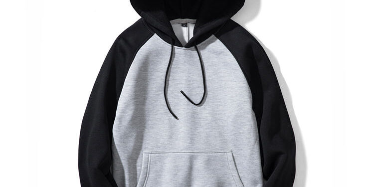 Custom Men’s Loose Fit Colorblock Pullover Hoodies