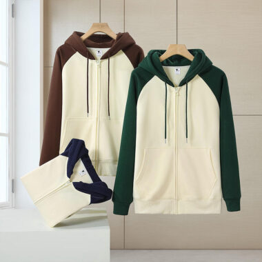 Unisex Casual Colorblock Pullover Hoodies