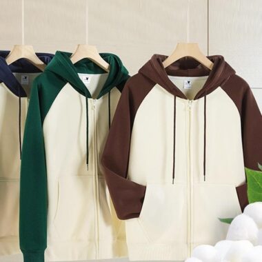 Unisex Casual Colorblock Pullover Hoodies