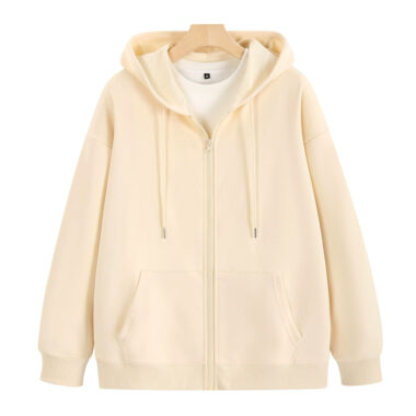 Custom Cotton Streetwear Zip Hoodie, Soft & Stylish Design
