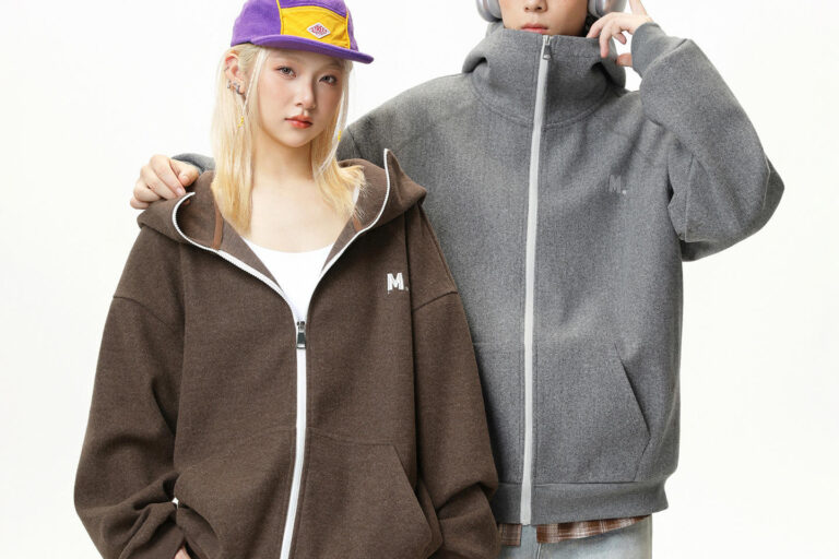 Autumn Vintage Oversized Unisex Zip Hoodie – Comfortable Streetwear Style