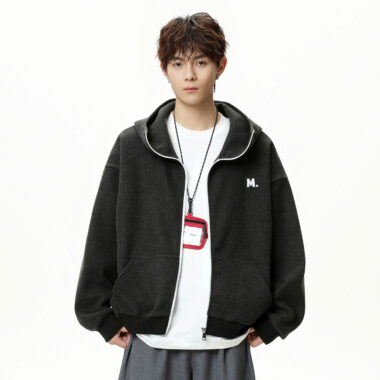 Autumn Vintage Oversized Unisex Zip Hoodie – Comfortable Streetwear Style