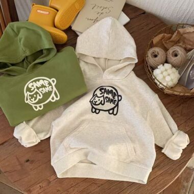 Loose casual cartoon spring autumn hoodie for kids wear