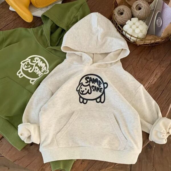 Loose casual cartoon spring autumn hoodie for kids wear