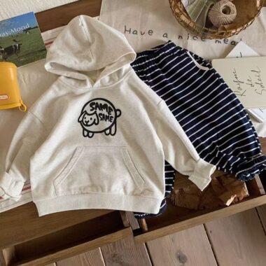 Loose casual cartoon spring autumn hoodie for kids wear