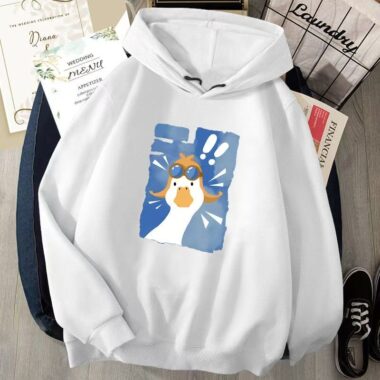 Cute cartoon loose men’s autumn casual pullover hoodie