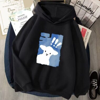 Cute cartoon loose men’s autumn casual pullover hoodie
