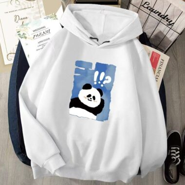Cute cartoon loose men’s autumn casual pullover hoodie