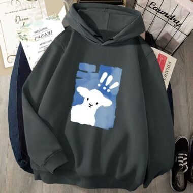 Cute cartoon loose men’s autumn casual pullover hoodie