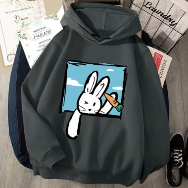 Cute cartoon loose men’s autumn casual pullover hoodie