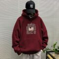 Fleece loose plus size men’s autumn winter pullover hoodie
