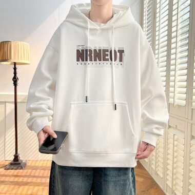 Loose men’s spring autumn casual pullover hoodie