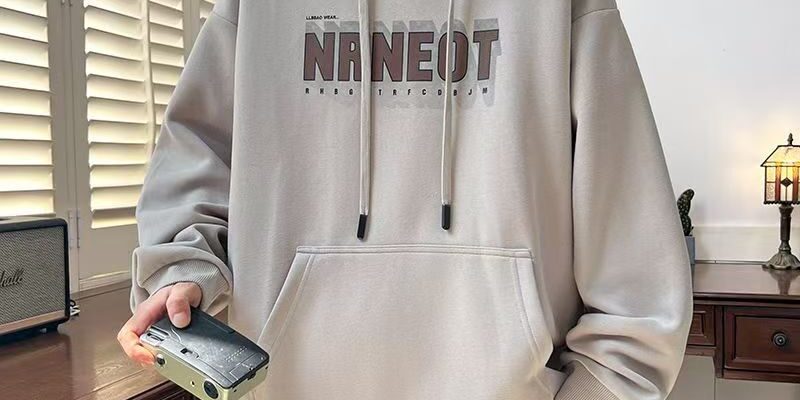 Loose men’s spring autumn casual pullover hoodie