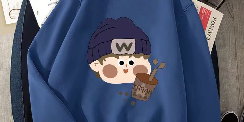 Stylish versatile men’s autumn casual pullover hoodie