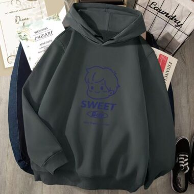 Stylish versatile men’s autumn casual pullover hoodie