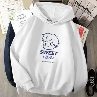 Stylish versatile men’s autumn casual pullover hoodie