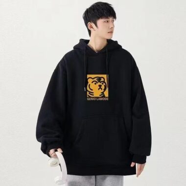 Loose plus size spring autumn oversized hoodie for men