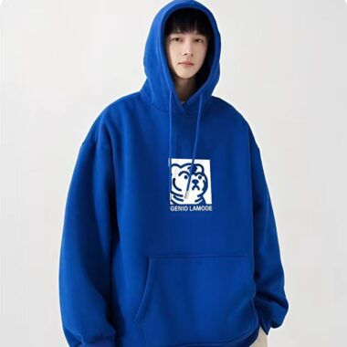 Loose plus size spring autumn oversized hoodie for men