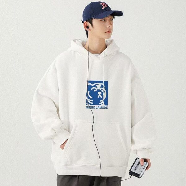 Loose plus size spring autumn oversized hoodie for men