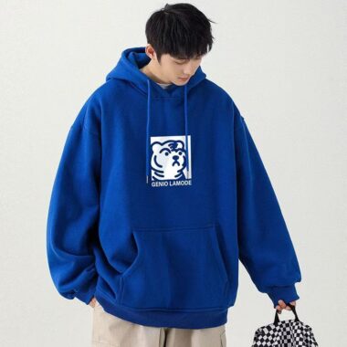 Loose plus size spring autumn oversized hoodie for men