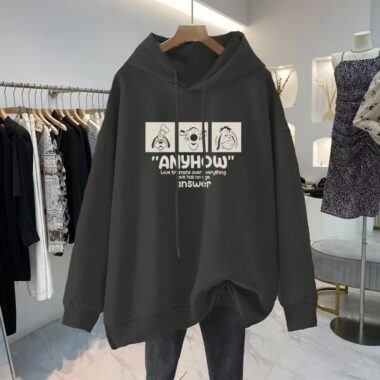 Thick cotton loose autumn winter women’s oversized hoodie