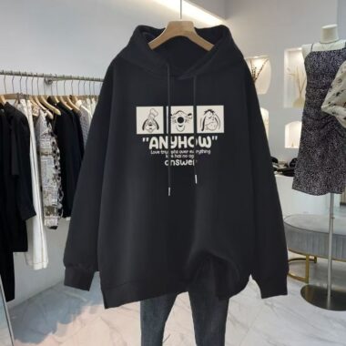 Thick cotton loose autumn winter women’s oversized hoodie