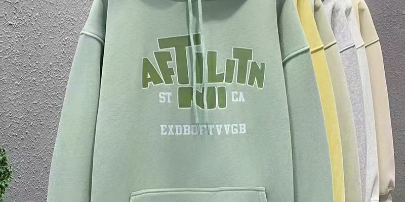 Loose fleece-lined cotton women’s spring autumn pullover hoodie