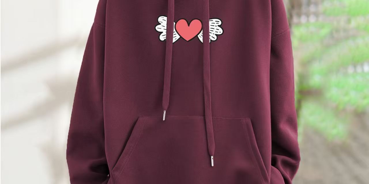 Cotton women’s spring autumn lightweight pullover hoodie