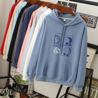 Loose plus size women’s autumn casual pullover hoodie