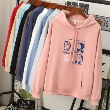 Loose plus size women’s autumn casual pullover hoodie