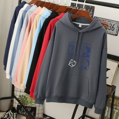 Loose plus size women’s autumn casual pullover hoodie