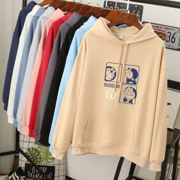 Loose plus size women’s autumn casual pullover hoodie