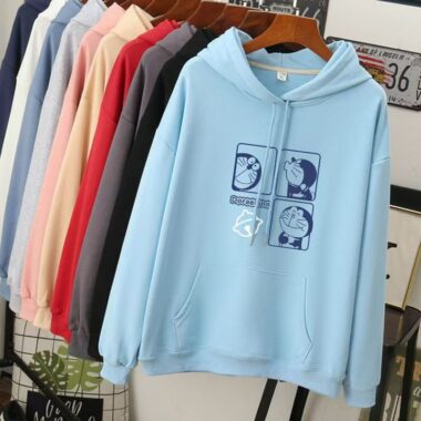 Loose plus size women’s autumn casual pullover hoodie