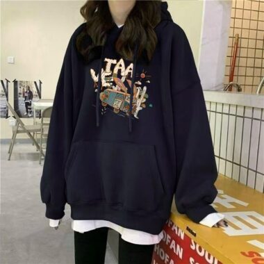 Thick loose fashion autumn winter oversized hoodie for women