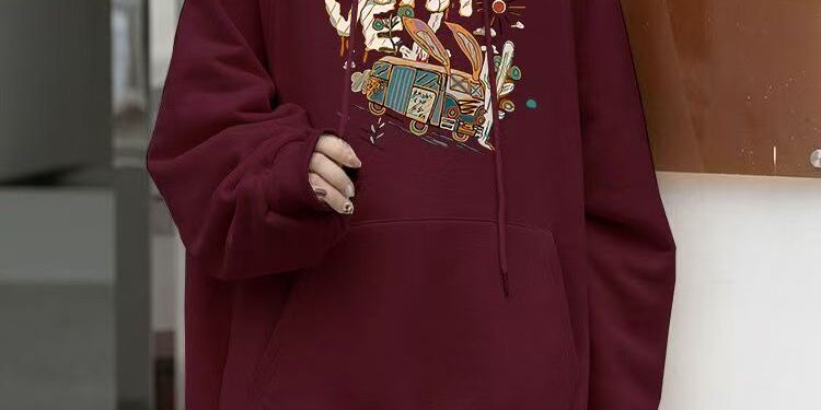 Thick loose fashion autumn winter oversized hoodie for women