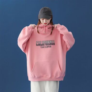 Thick loose women’s autumn winter oversized fleece hoodie